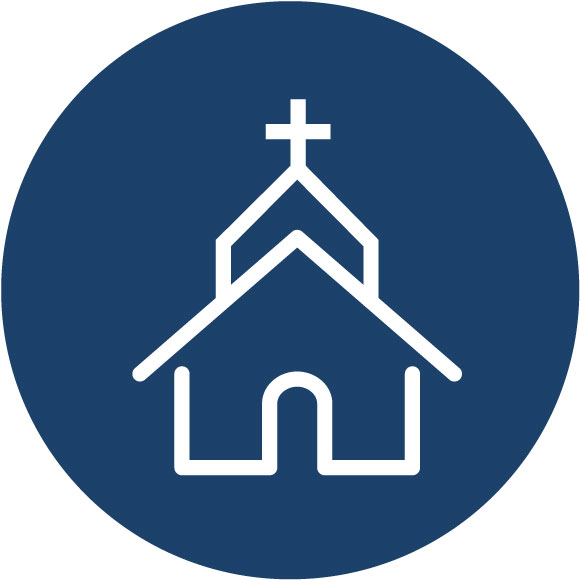 Church icon- Healthy churches, schools, ministries